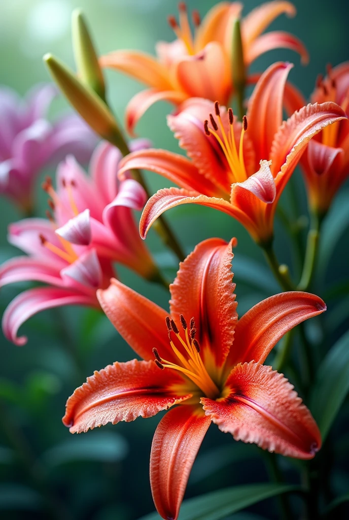 wallpaper in flower COLORFUL lili