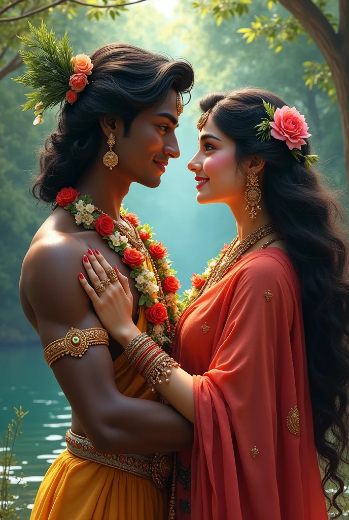 राधा और कृष्ण का प्रेम अद्वितीय और दिव्य था।