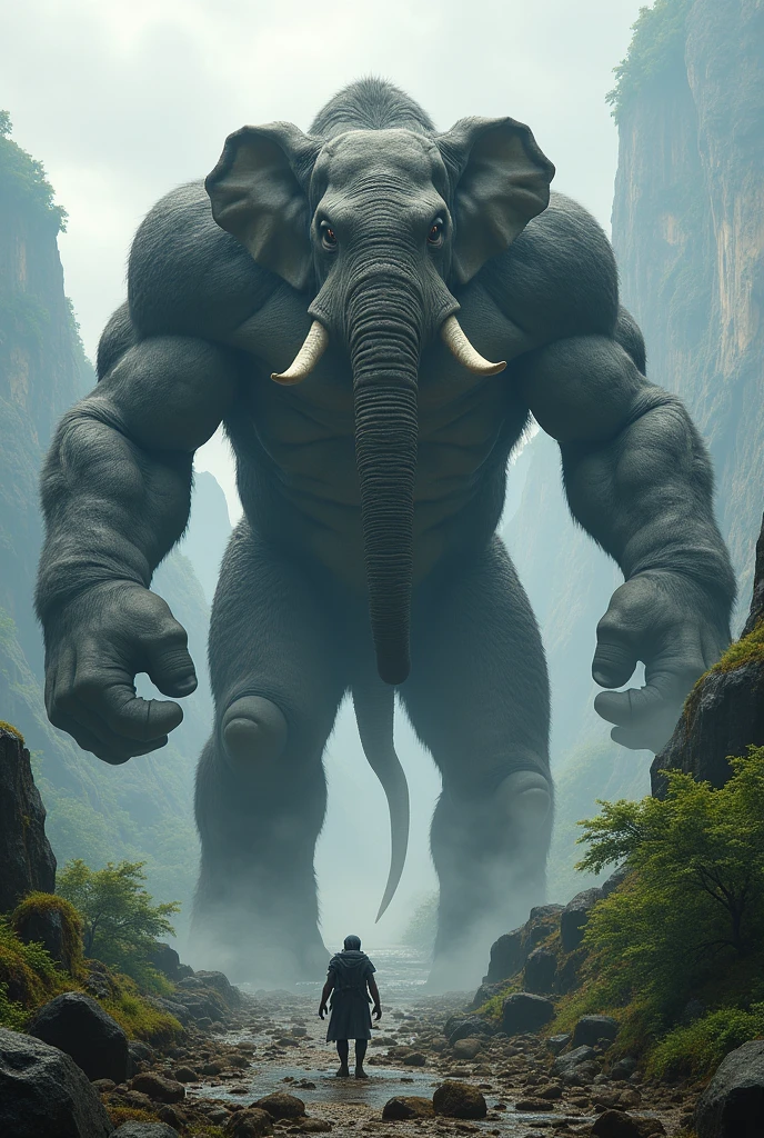 Combination of elephant and kong
