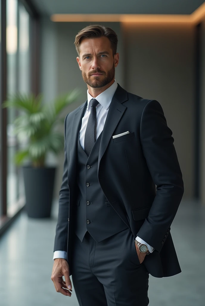 Create a businessman from the front