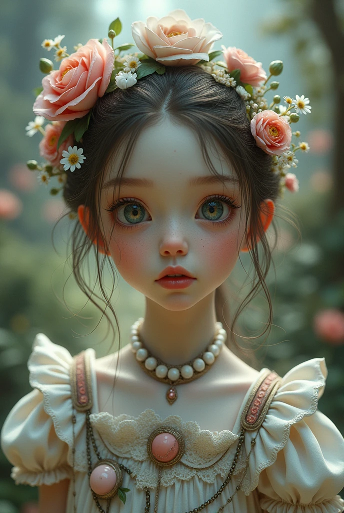 Came from Alice in Wonderland,One Girl, masterpiece, Highest quality, 8k, Detailed skin texture, Detailed cloth texture, Beautifully detailed face, Intricate details, Super detailed, Fairy tale world