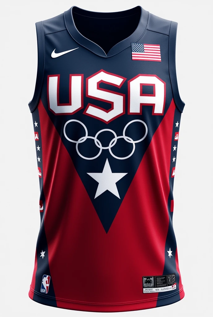 team USA basketball jersey 2024 layout
