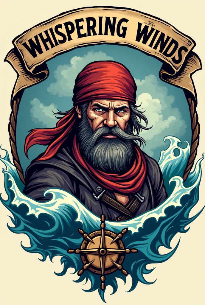 Pirate logo named The Whispering Winds