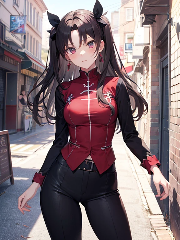 Surreal Scene:1.5, cute, Beauty, Tohsaka Rin, (masterpiece), highest quality, 1girl, uhd, retina, masterpiece, ccurate, anatomically correct, textured skin, super detail, high details, high quality, best quality, highres, 4K