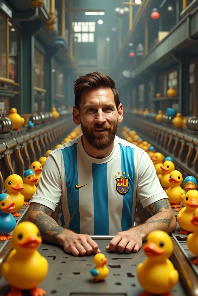 Messi has a duck factory 