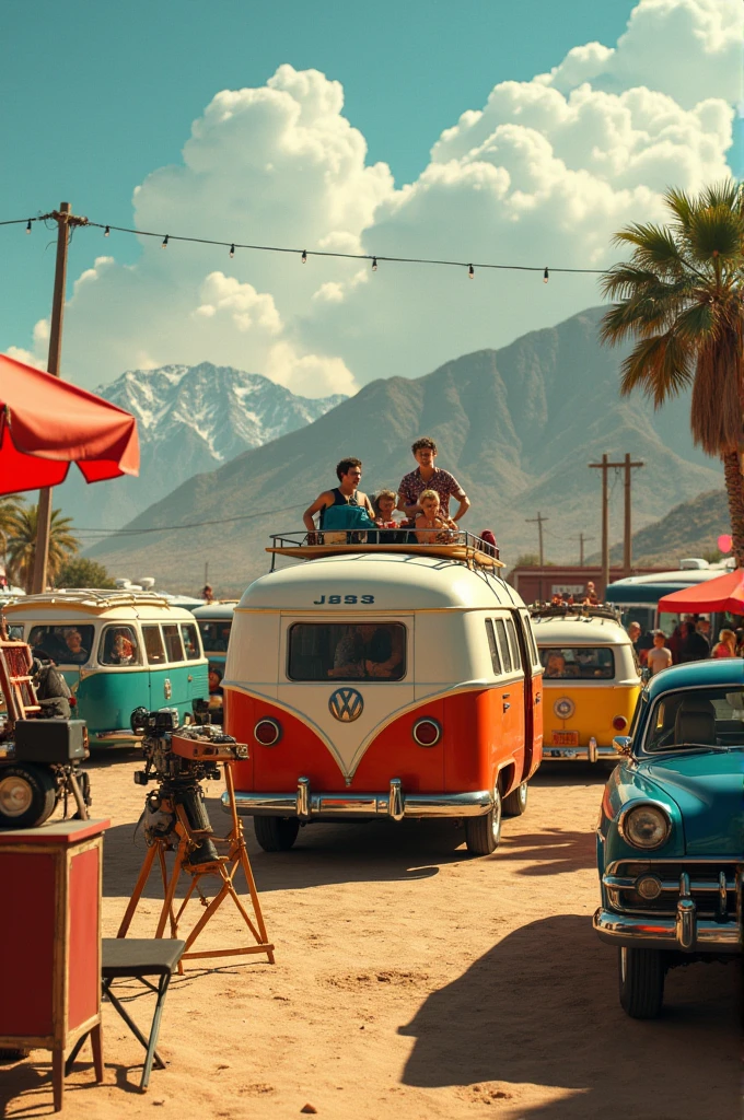 Caravan in movie sets