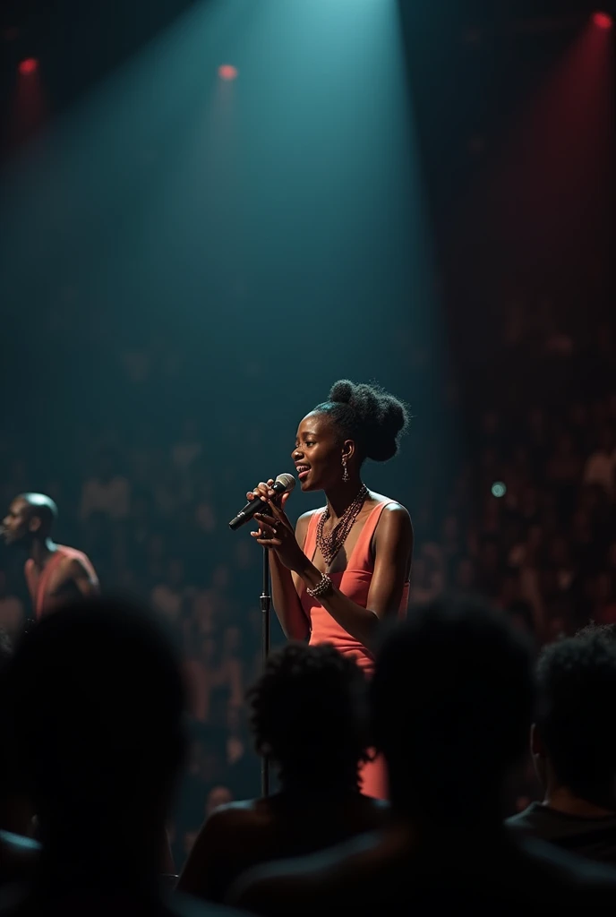 African thugs who sings a song in deeply feeling during the concert while others had a feeling that led them to crying