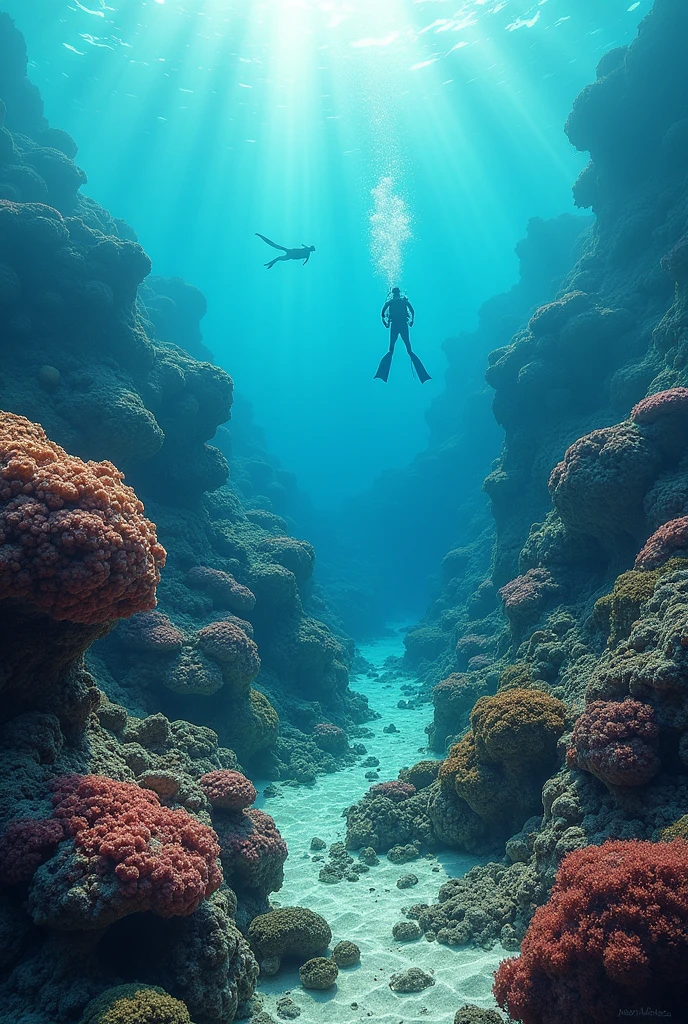 Damage to coral reefs due to irresponsible diving and tourism activities
