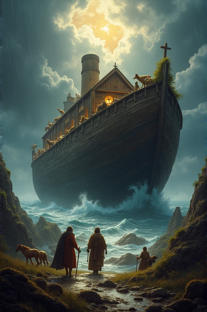 Create me a design about Noah Ark