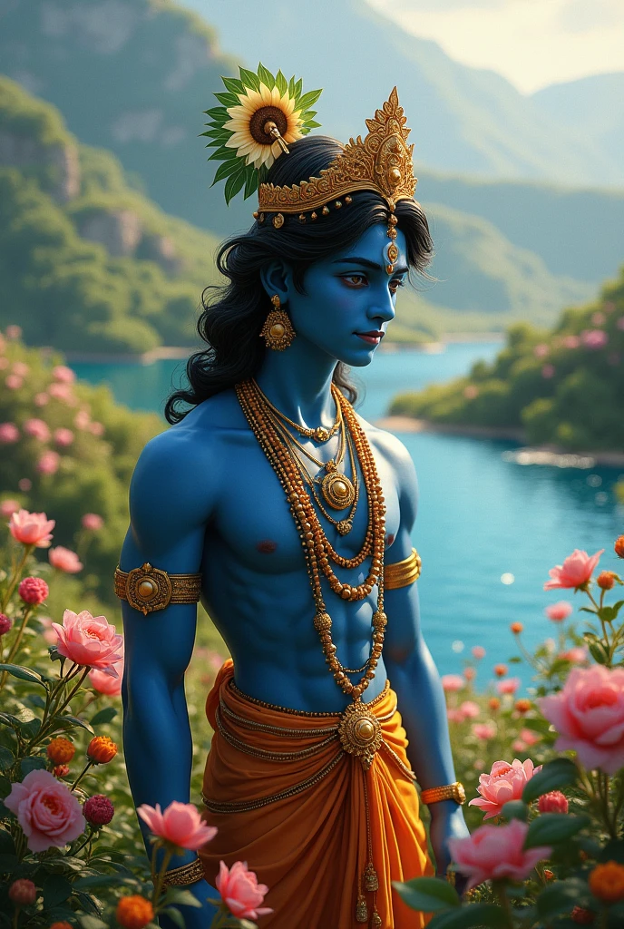 Vibrant image krishna 
