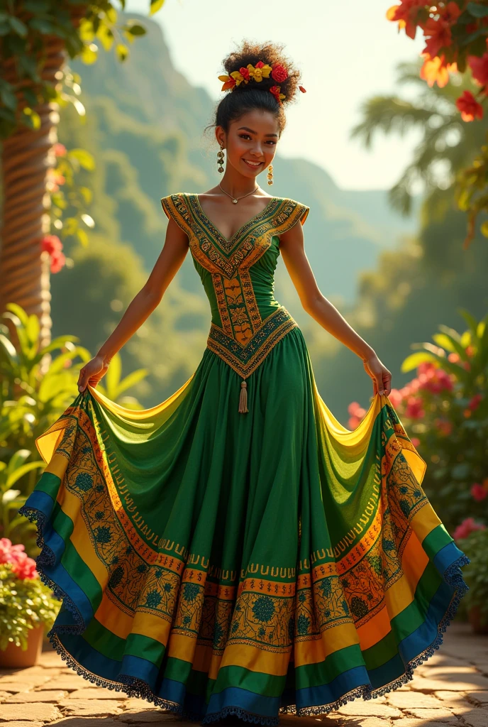 brazilian dress vibes brazil flag