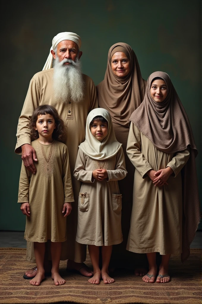 A Muslim family of One father old age, one mother old age, one elder brother 47 year age, one sister 45 years age, one brother 43 years age, one brother 41 years ago, one sister 38 years age, one brother 35 years age, one sister 32 years age