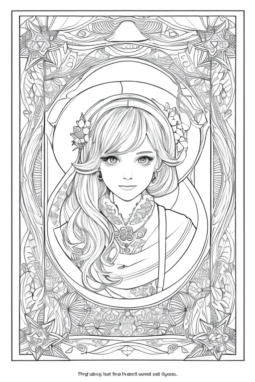 Creat a coloring page remove all colors