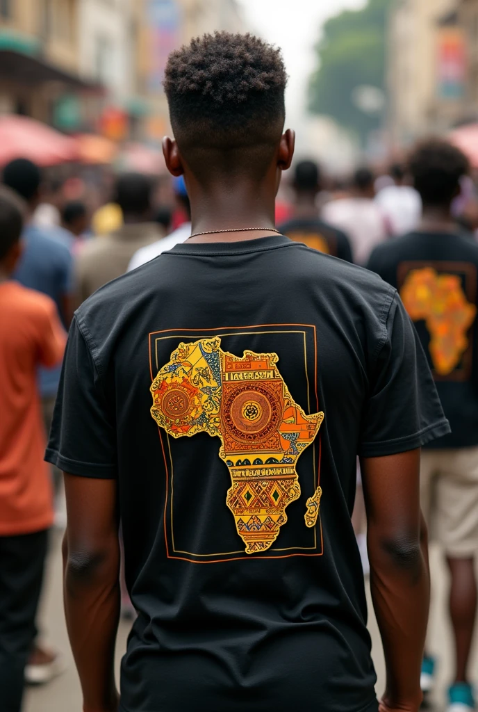 New brand t shirt weared by mob of people and entitled Criss Africa