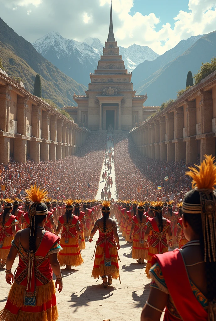 incas, They danced for their gods and for the nobility.