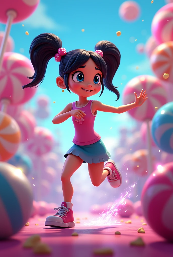 Venellope exercising 