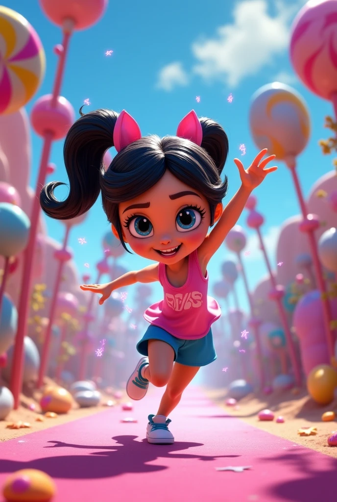 Venellope exercising 