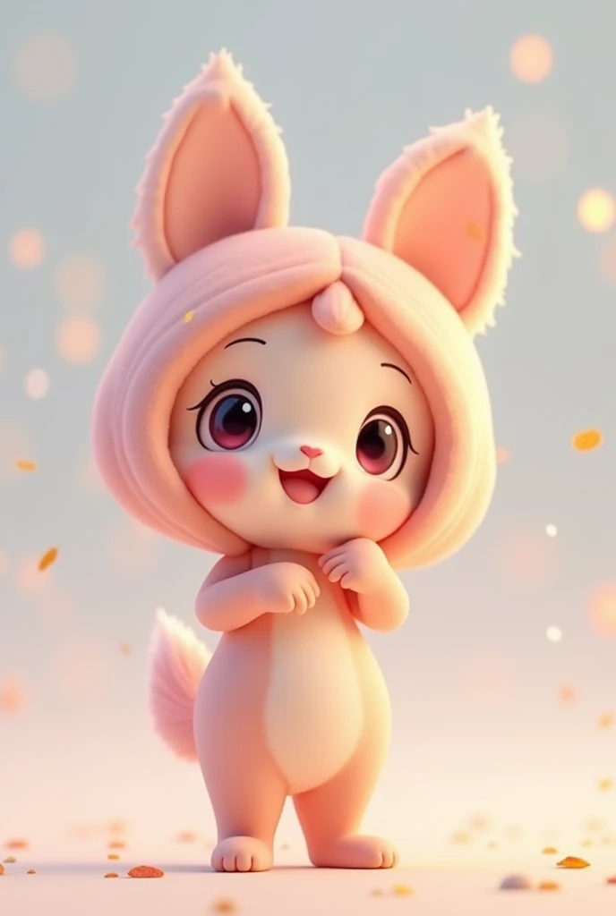 Character anime model 3d cute