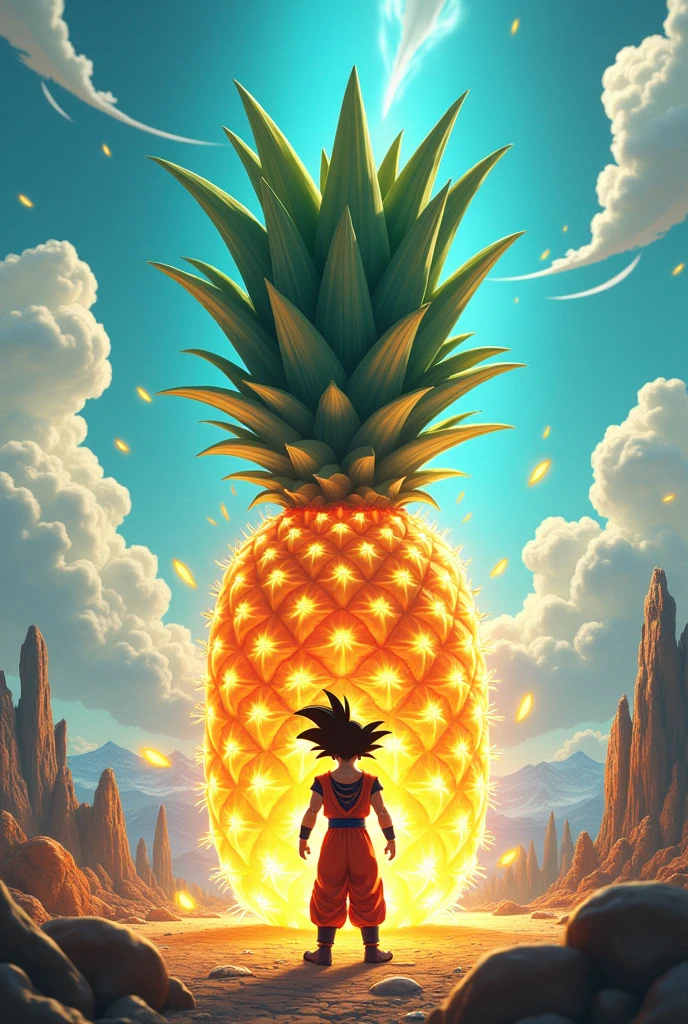 Pineapple charging goku