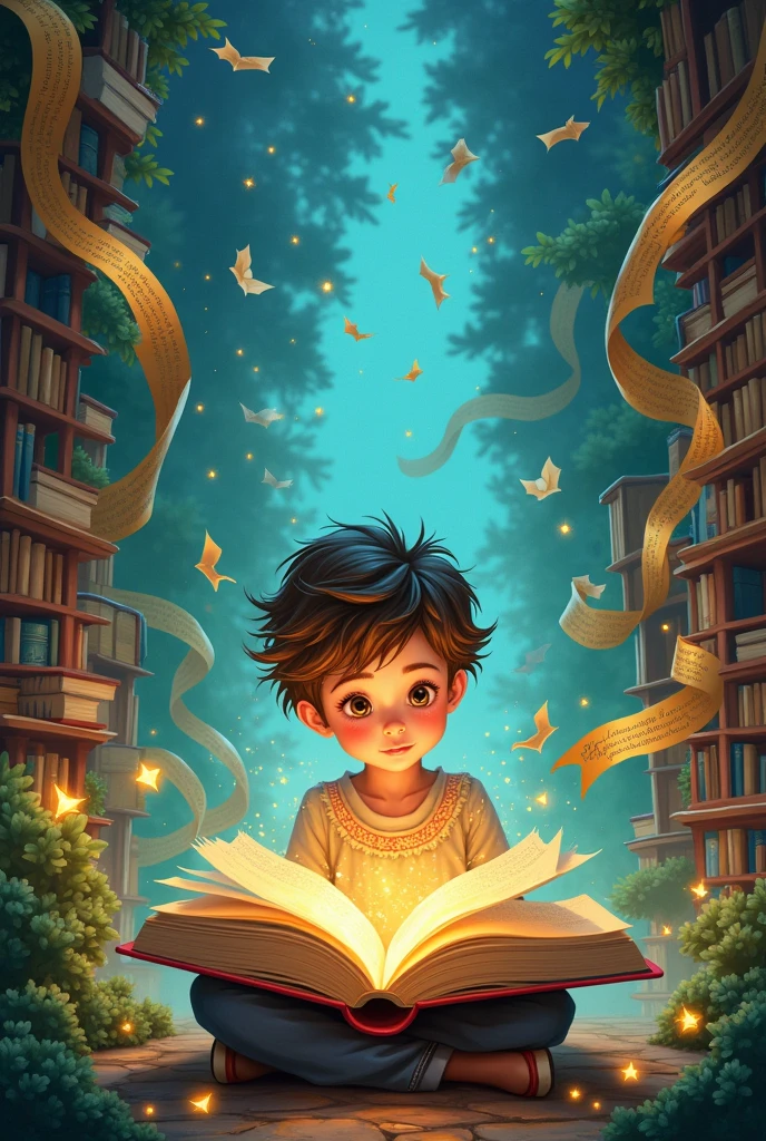 generate a banner on the theme reading is magical