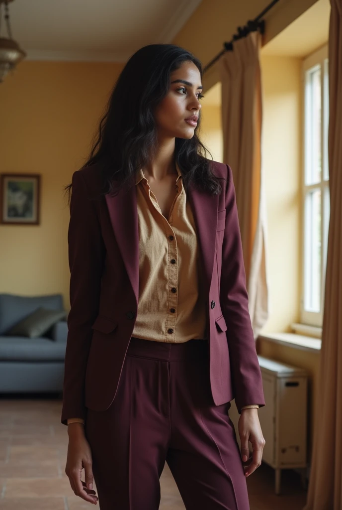A India teacher in suit salwar bending and showing her asshole to me