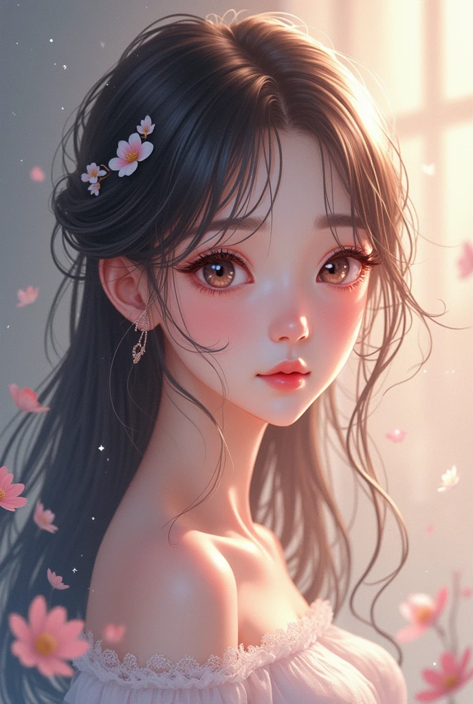 A beautiful anime girl