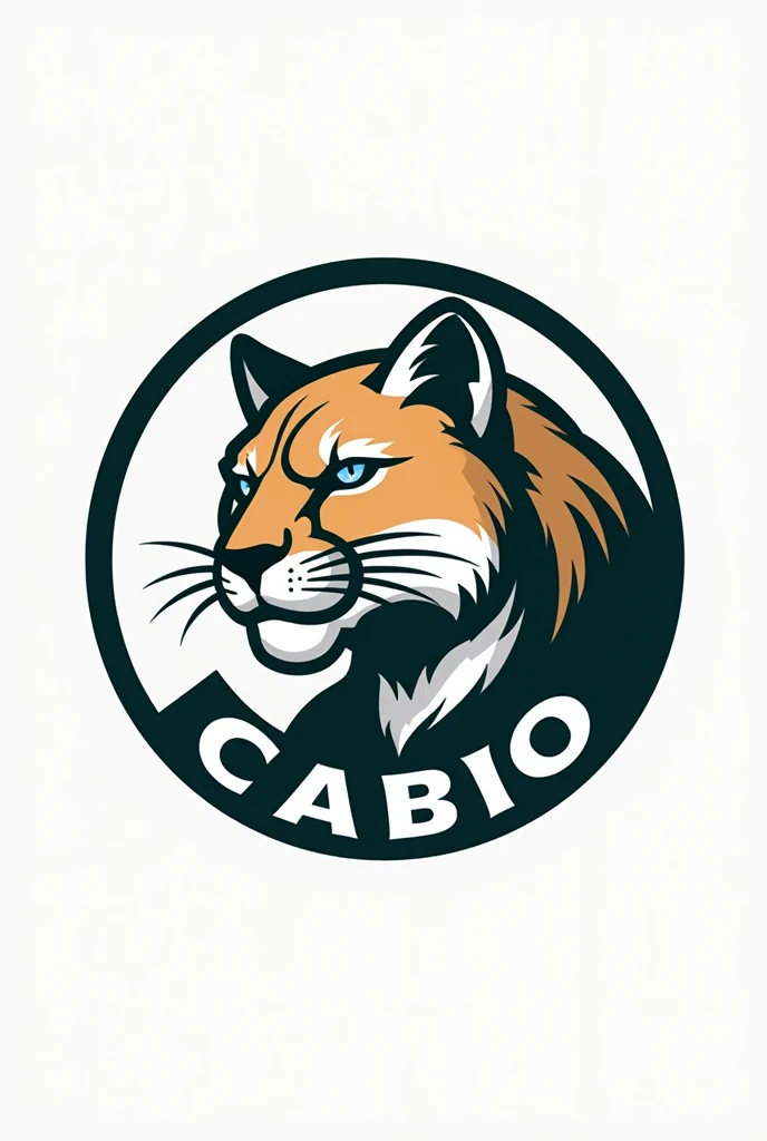 A logo containing the mascot which is a cougar and something related to biology. The name of the academic center is CABIO.
It needs to be a round logo with the name CABIO written on it.