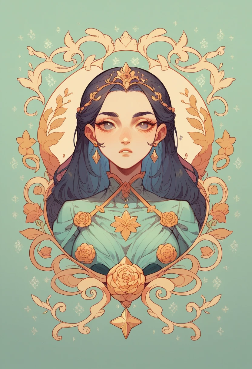Nature and Flowers々On an abstract background with a motif、This is a work depicting the upper body of a woman.。The woman&#39;s expression is calm.、Her long hair is beautifully spread out。The costume is expressed in a gradation of yellow and blue.、The overall effect is a fantastical and dreamy atmosphere.。

The prompt that produced this illustration was、It will likely include the following elements::

Woman&#39;s upper body long hair、Calm expressionNature and Flowers々An abstract composition with a background of a fantastical expression using color gradations. Overall, it has a dreamy and delicate atmosphere.