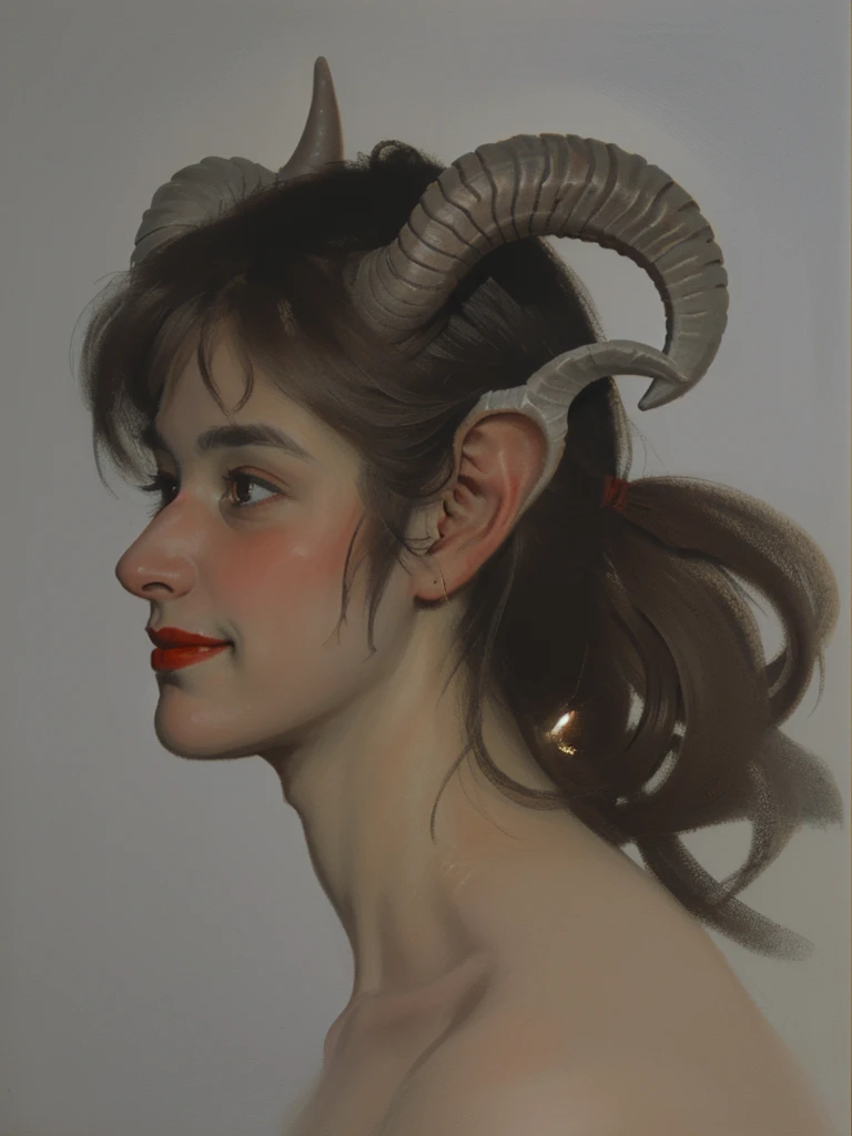 score_9, score_8_up, score_8, detailed, satyr, male, 1 girl, satyr, female, big ass, muscular body, dark skin, detailed pupils, better face, realistic body, long black hair, sweat, big hanging balls, black goat horns, huge realistic penis, public mound, orange eyes, small tail, lot black fur, visible hooves, 5 fingers, belly hair, in deep forest, in the moonlight, rimjob, horny, same eyes, small nose, top view,