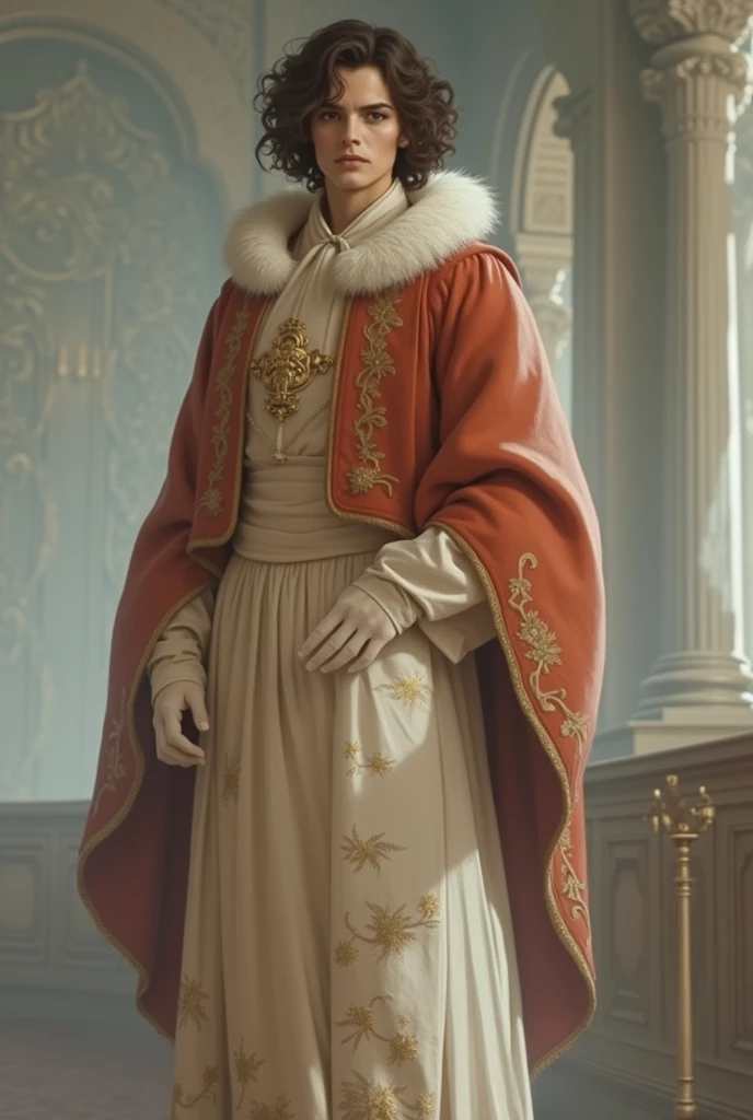 In a court robe