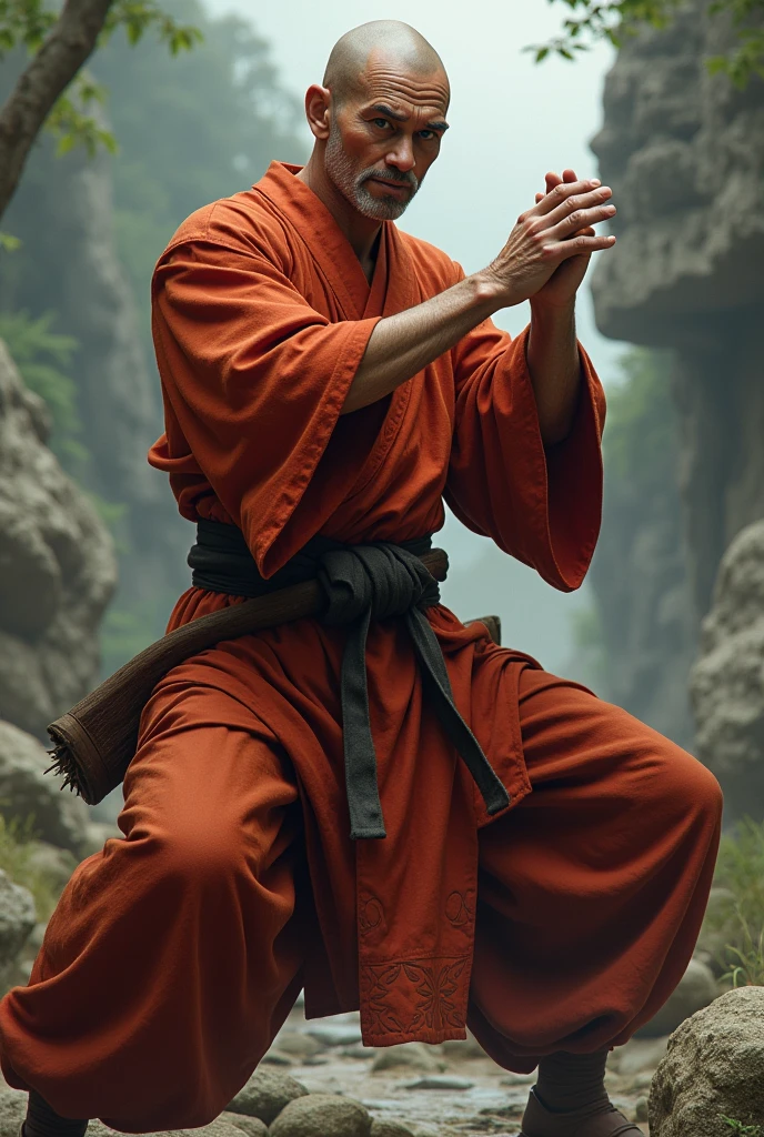 Normal Monk in fighting position