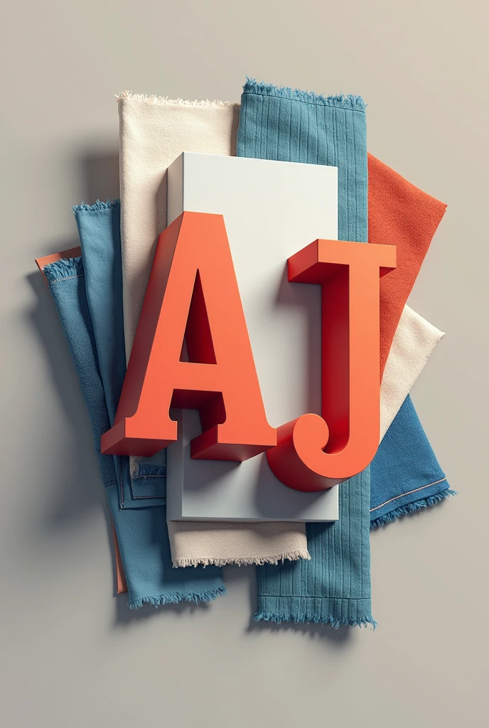 Creat 3d logos for clothing brand company named "AJ edits and works " .in the background need some cloth and printed works