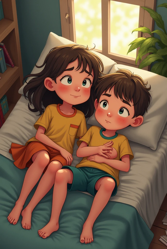 On a ordinary day, Sam and Lily were lounging in their shared bedroom, their minds far from the mundane concerns of daily life. At eight and ten years old, respectively, the siblings had little interest in the adult world's preoccupation with money and financial responsibility.
