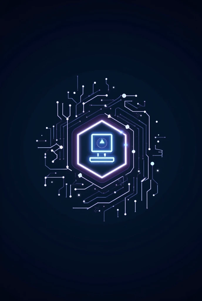 logo for technical support, with net background, image for instagram