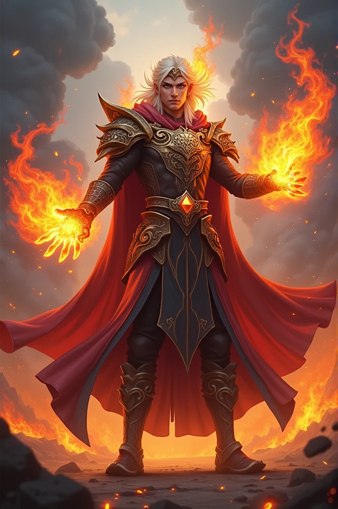 Mobile legend Arlott with fire