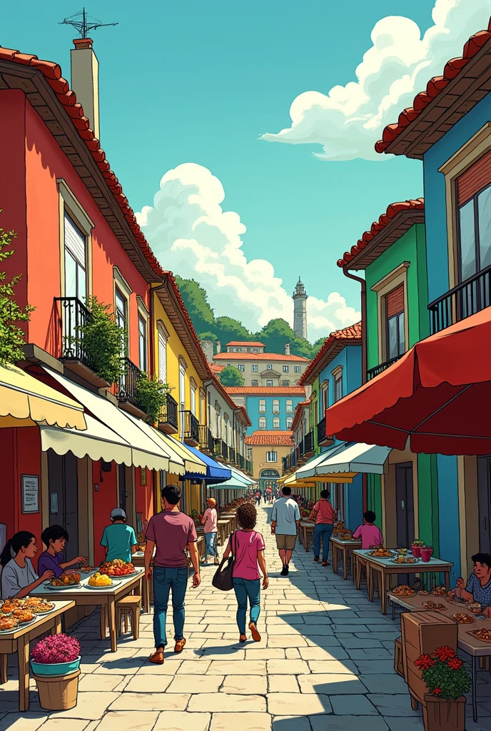 A short comic book about social inclusion in Portuguese