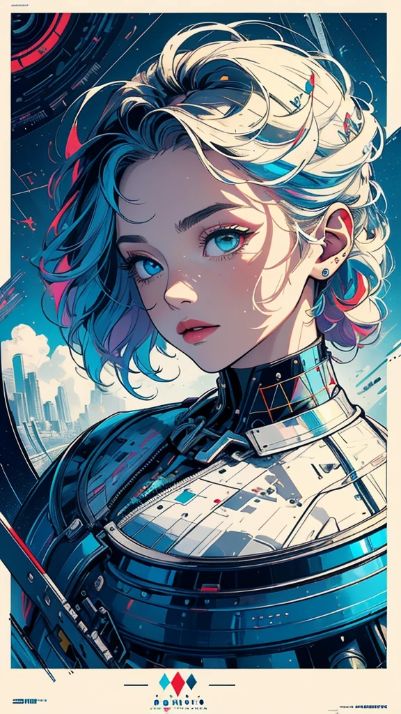 (((masterpiece, highest quality))),(((solo:1.2))),(((1girl:1.2))),32k wallpaper, very detailed, poster, vintage science fiction,(((((geometric cinematic movie poster))))), (bauhaus), shape,(((abstract))),(mid century modern),movie poster,(((((portfolio))))),(((((Close-up))))),(((((bust up))))),((((more various angle)))),(((highlight))),Vast landscape,((((heterochromia)))),(((complete. detailed face))),(((Extremely talented))),(((most complecated machine))),unlimited colorful color scheme