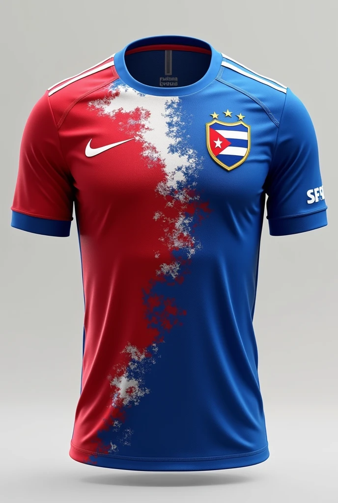 Create a beautiful Cuba national team shirt 
