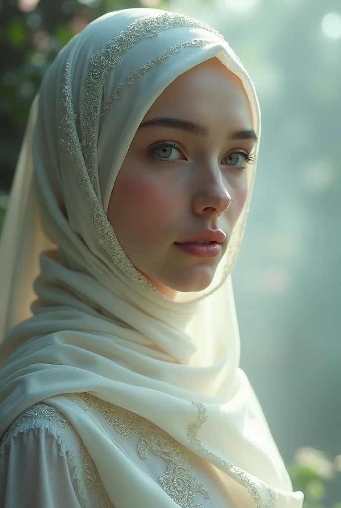 Create several Muslims beautiful girl's images. Who doesn’t exist on the earth. Image must be looked real