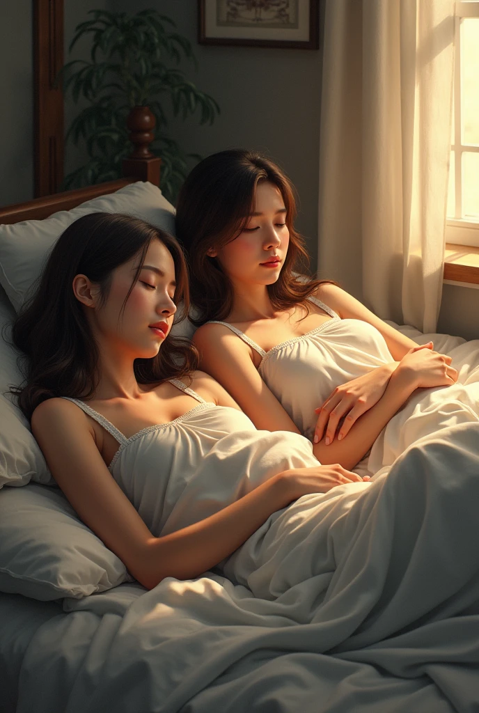People are sleeping comfortably.