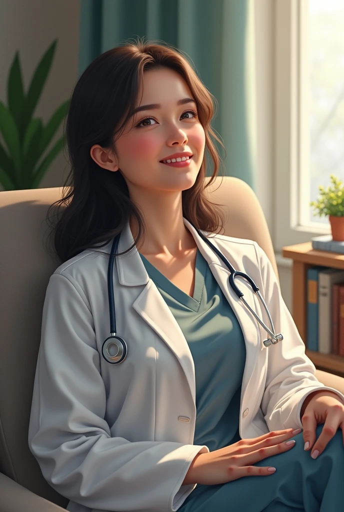 Lady doctor rest karti hui