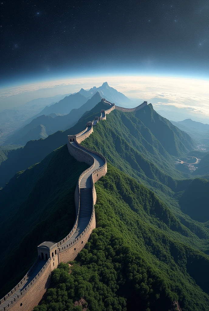 The Great Wall visible from space
