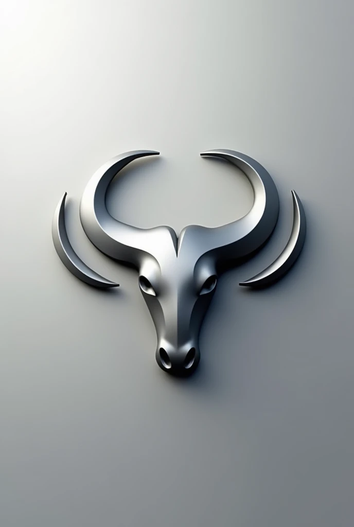 A logo for car showroom inspired by tamaraw color silver
