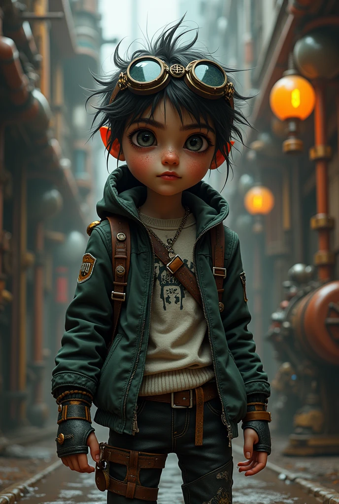 naughty man, adolescente Hacker Steampunk