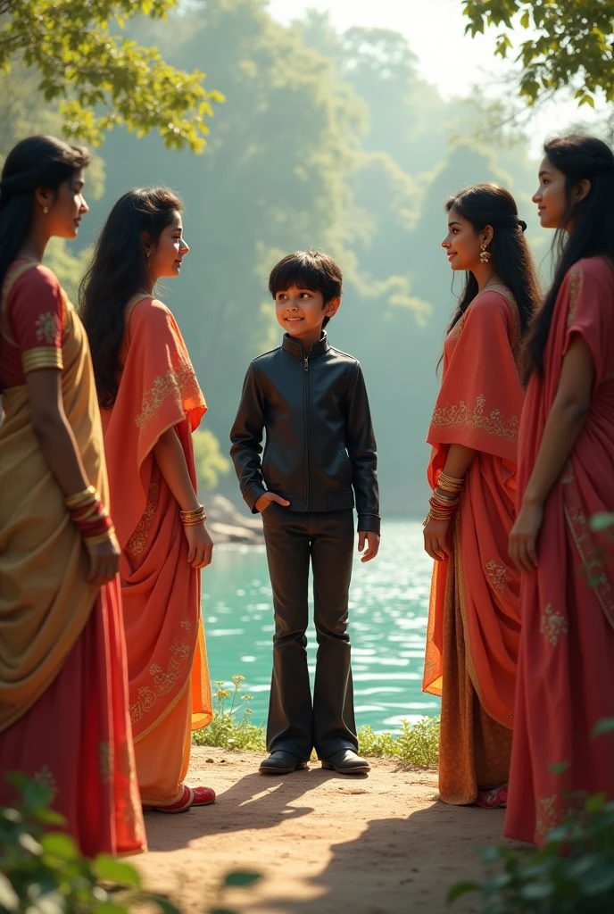 A boy aje19 boy name "Geji"ladies beautiful Punjabi girls Geeta phulawar beautiful water and boy jacket black Bell bottom black shoes