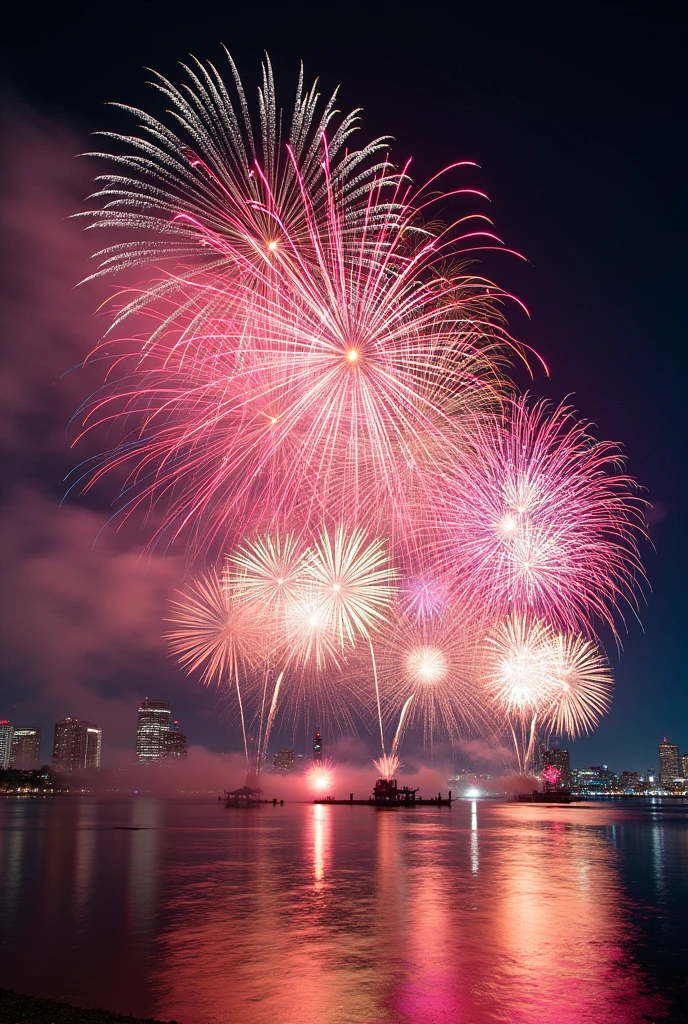 firework a lot colorful photograph 隅田川firework大会