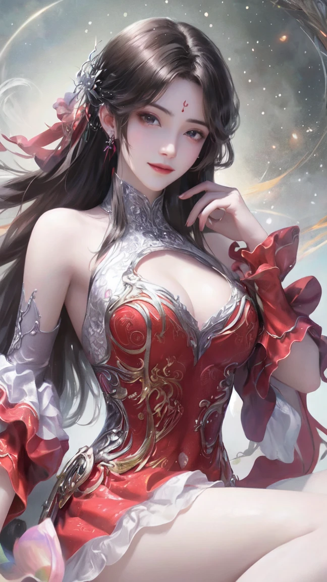 A masterpiece, top quality, best quality, official art, beautiful and aesthetic:1.2, 1girl:1.3, extremely detailed, fractal art:1.3, colorful, highest detailed