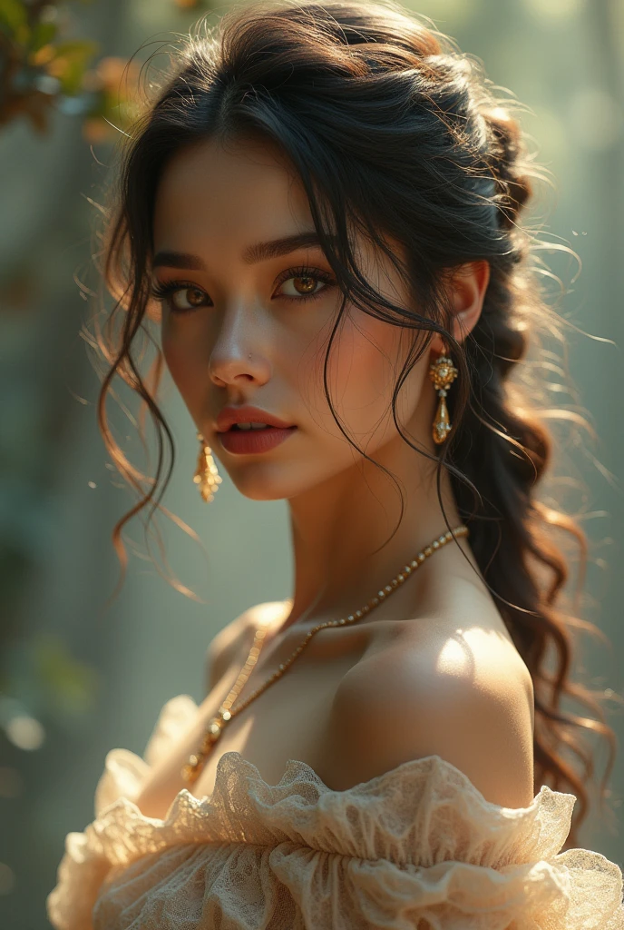 A woman of striking beauty