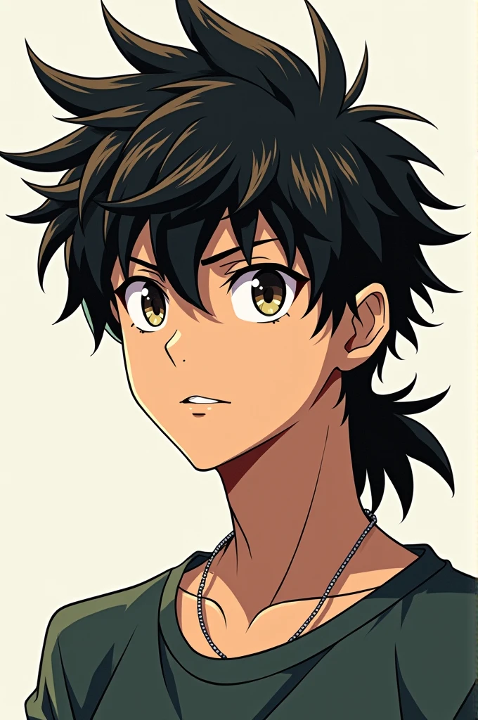 manga anime male mullet hair