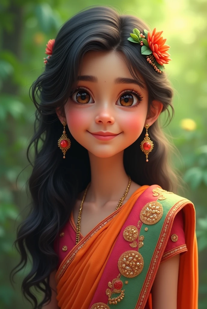 A Original Bangladeshi beautiful and cute smiley girl